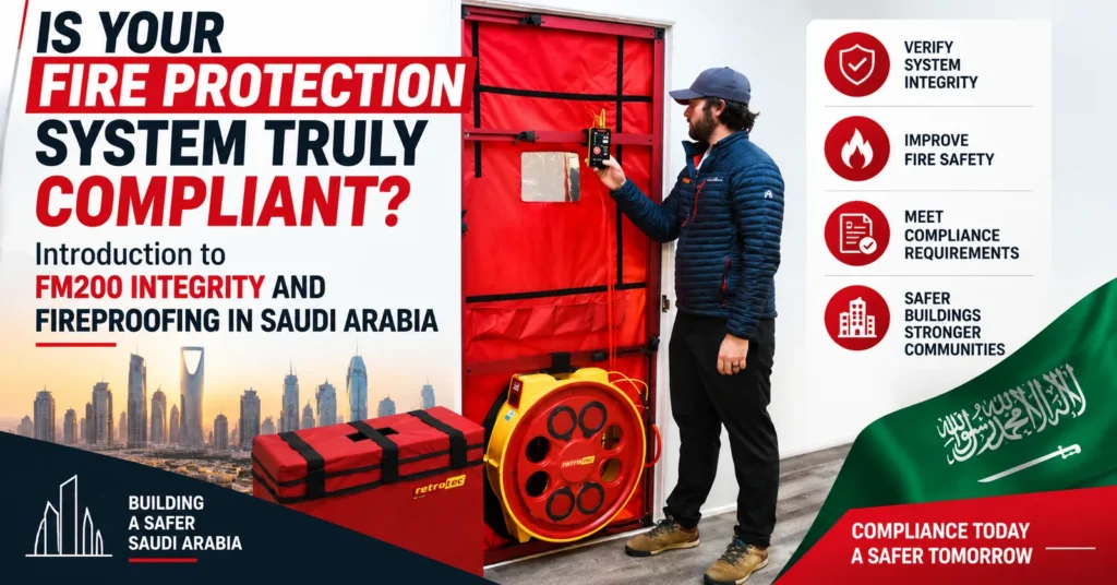 Is your fire protection system truly compliant? FM200 integrity and fireproofing in Saudi Arabia